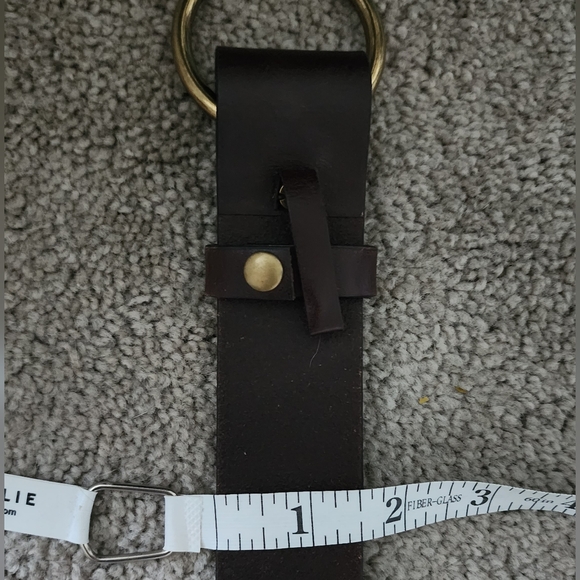 Ariat Brown Leather Bridle Belt Size Small Gold Tone Clip Buckle - Picture 12 of 12